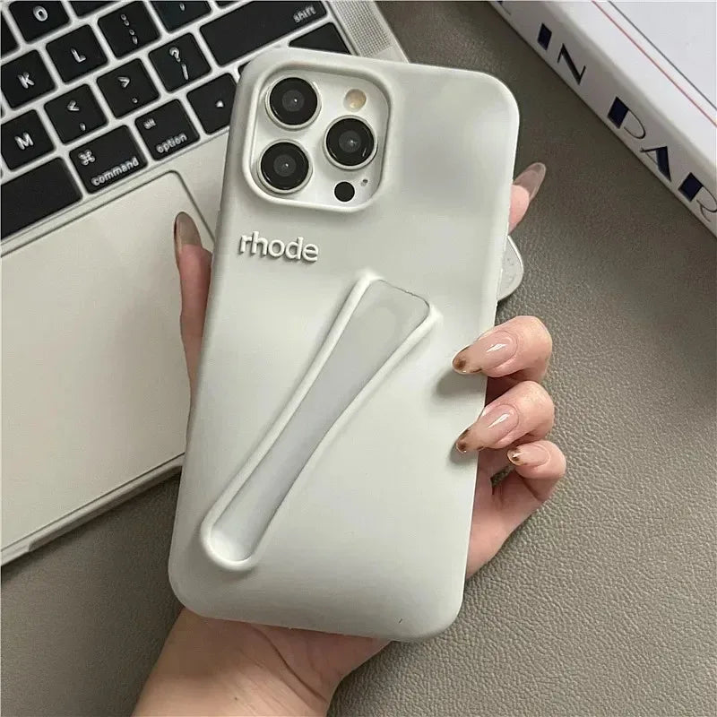 Brand Soft Silicone Case for IPhone 17 16 15 14 13 12 11 Pro Max Plus Air Lipstick Portable Phone Case Without Lip Gloss and Box