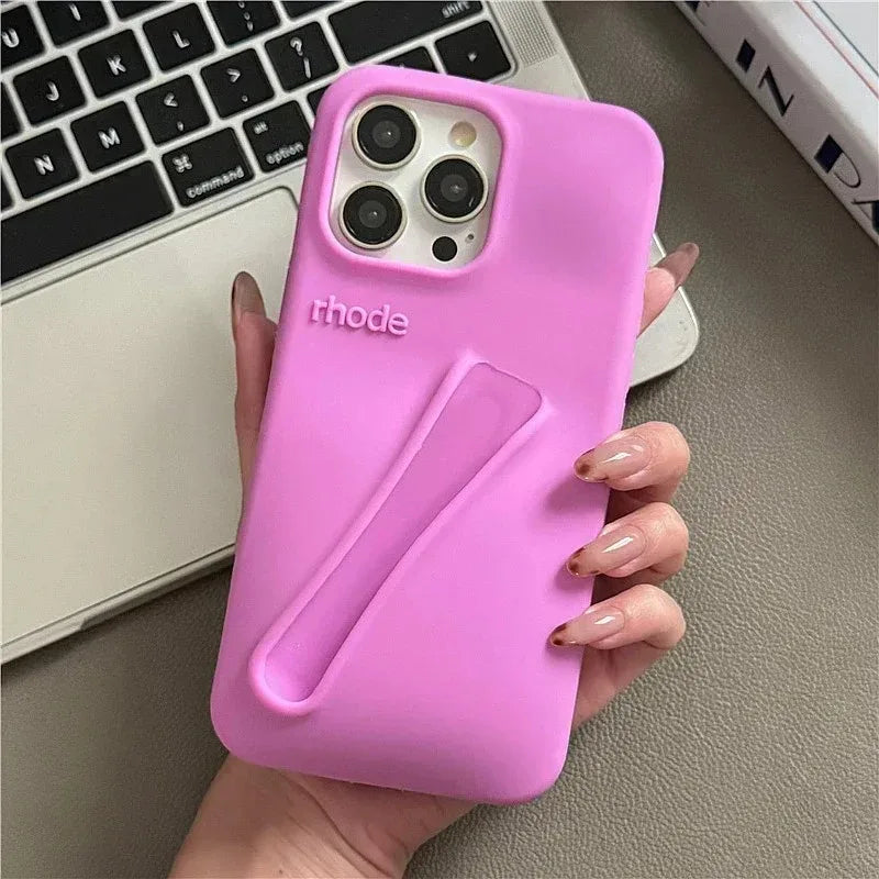 Brand Soft Silicone Case for IPhone 17 16 15 14 13 12 11 Pro Max Plus Air Lipstick Portable Phone Case Without Lip Gloss and Box