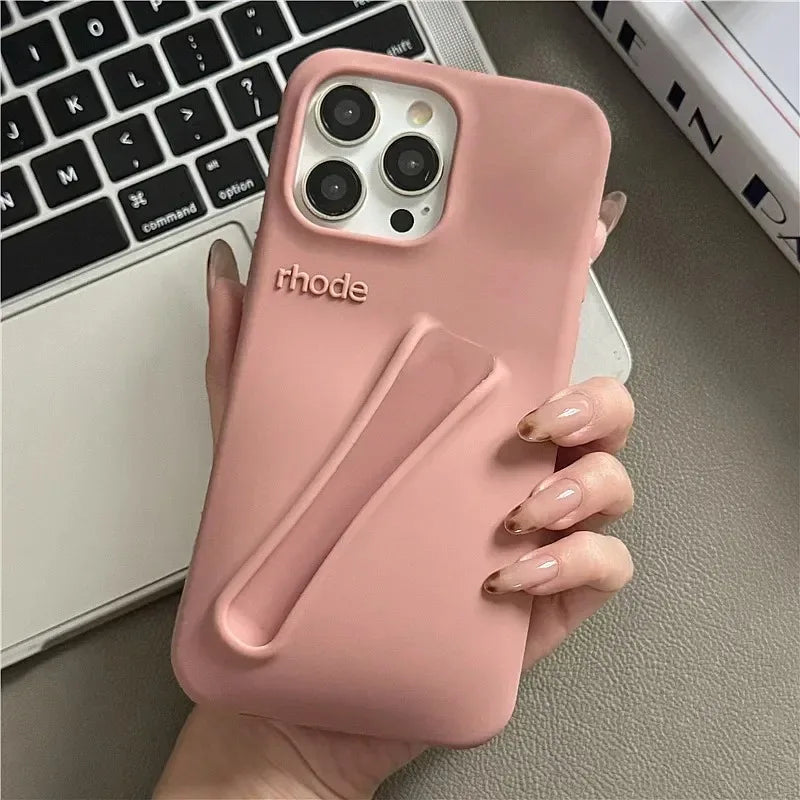 Brand Soft Silicone Case for IPhone 17 16 15 14 13 12 11 Pro Max Plus Air Lipstick Portable Phone Case Without Lip Gloss and Box