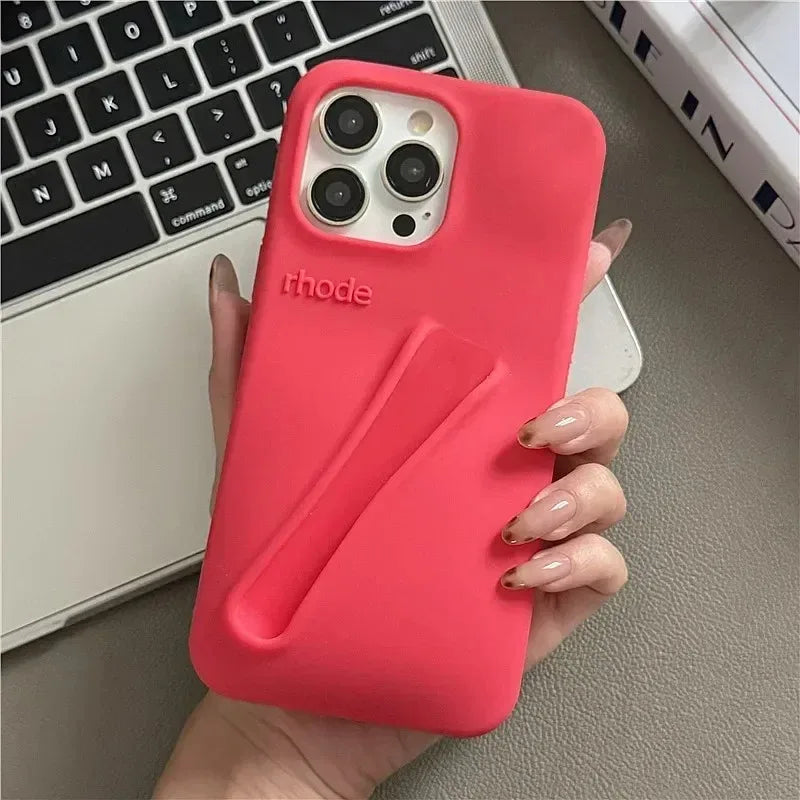 Brand Soft Silicone Case for IPhone 17 16 15 14 13 12 11 Pro Max Plus Air Lipstick Portable Phone Case Without Lip Gloss and Box